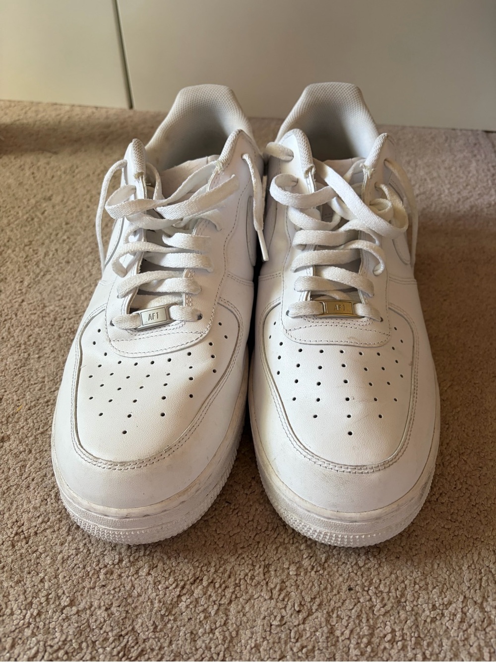 Nike White Men's Air force 1 Sneakers - Low Top Casual